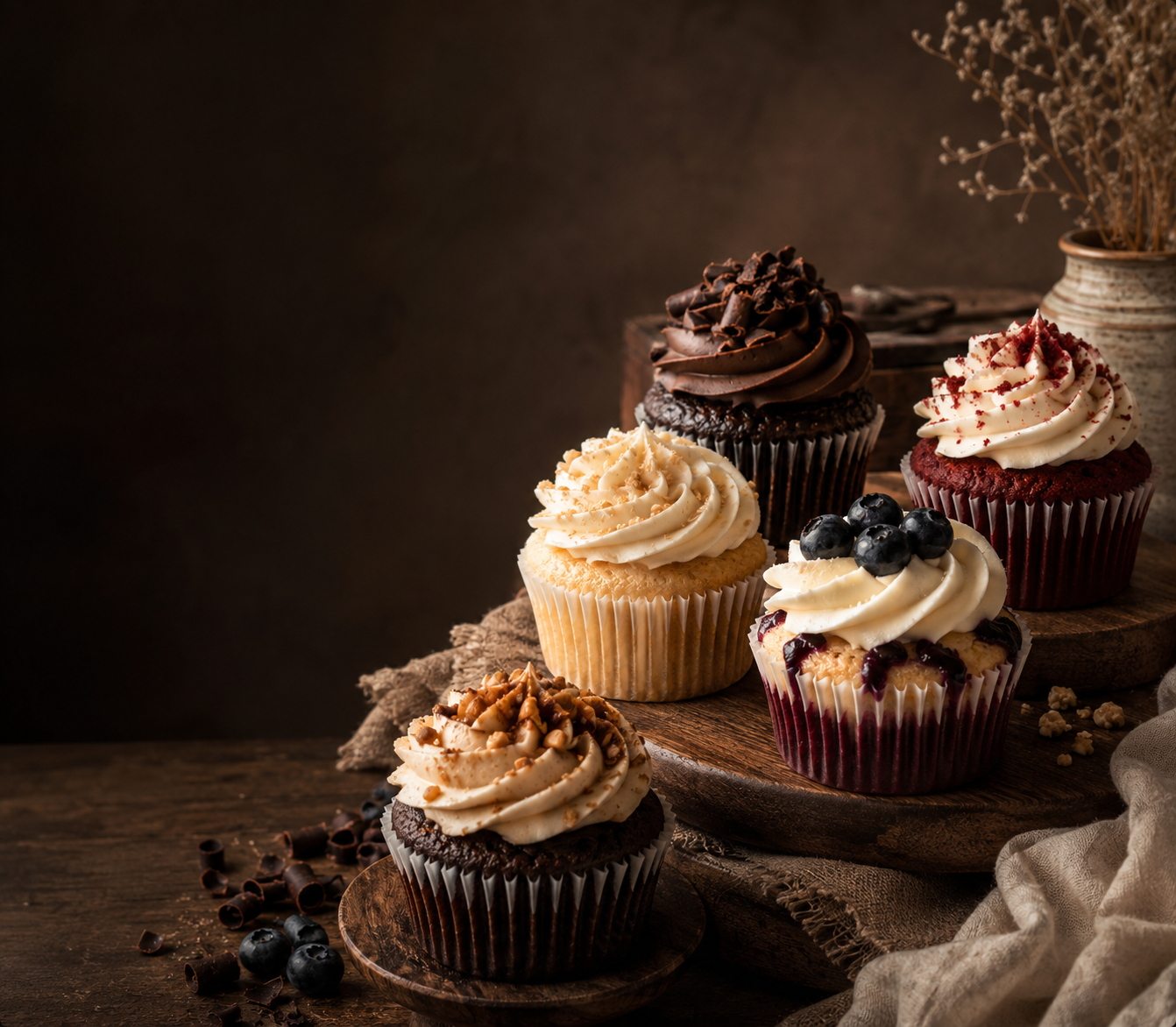 Freshly baked cupcakes by The Rits Baker — pack of 6