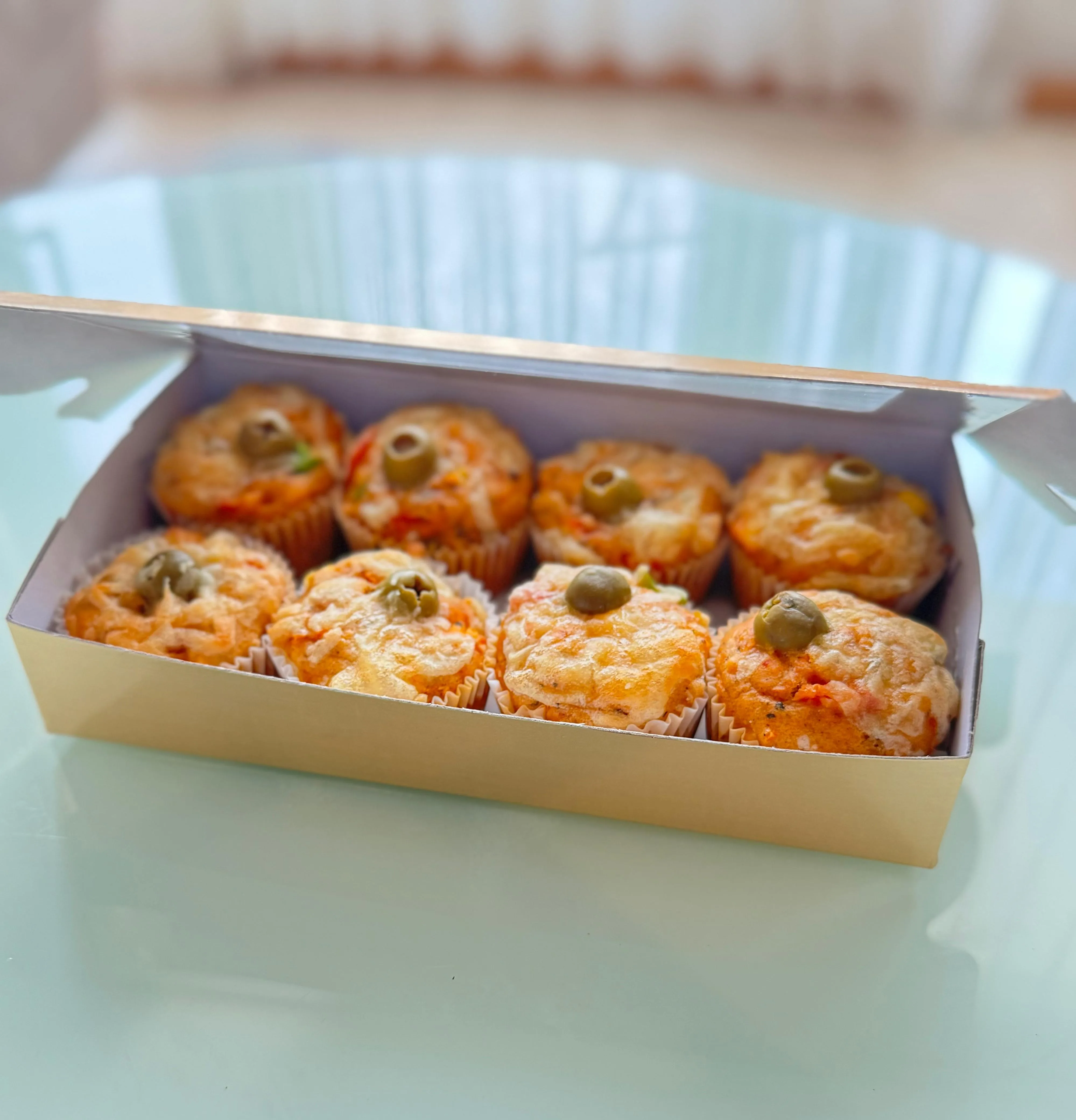 Pizza Spinach Muffins