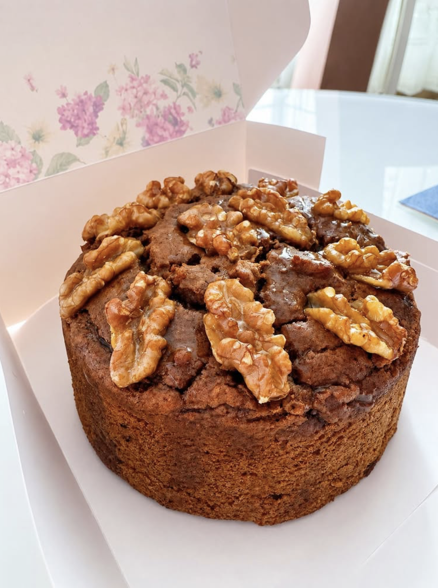 Gluten Free Date and Walnut Cake
