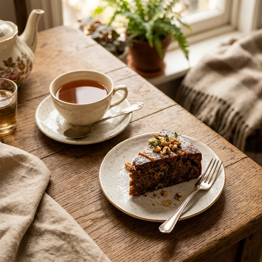 Tea-time classics — Date & Walnut cake by The Rits Baker