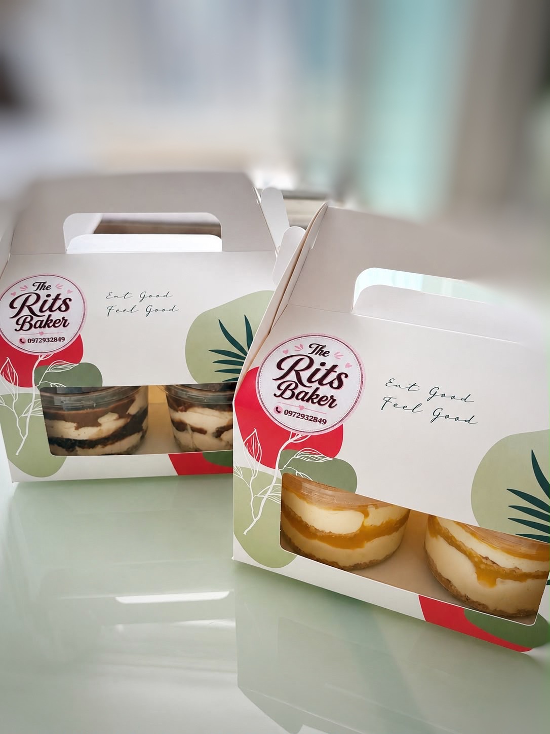 Rits Baker gift boxes with Biscoff crumble tubs